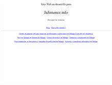 Tablet Screenshot of jajimenez.info